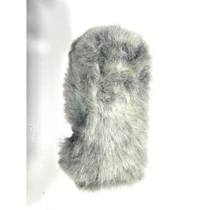 Fluffy Mic Wind Sock – 7x3.5" Gray Faux Fur Deadcat Reduce Wind Noise Like a Pro